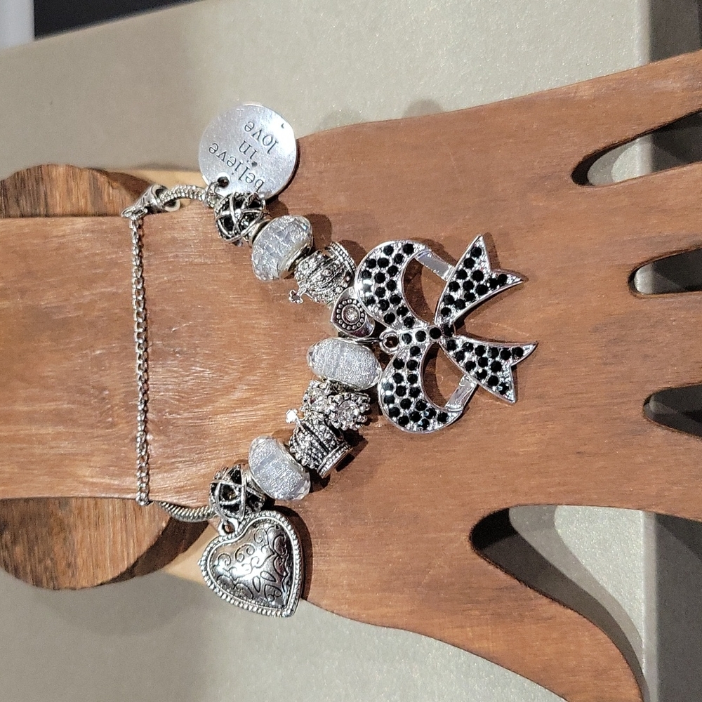 Silver Charm Bracelet NWT